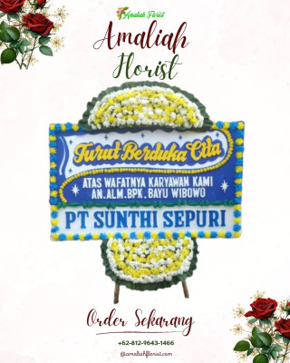 Papan Bunga Duka di Mongkonai Barat